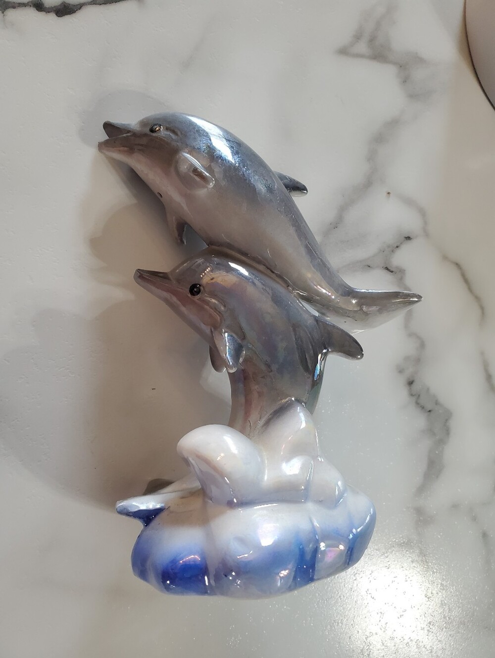 Iridescent Dolphins Figurine - Picture 6 of 13